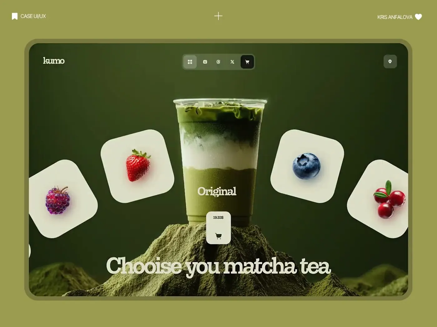Matcha tea store website designed by Million Ways Digital